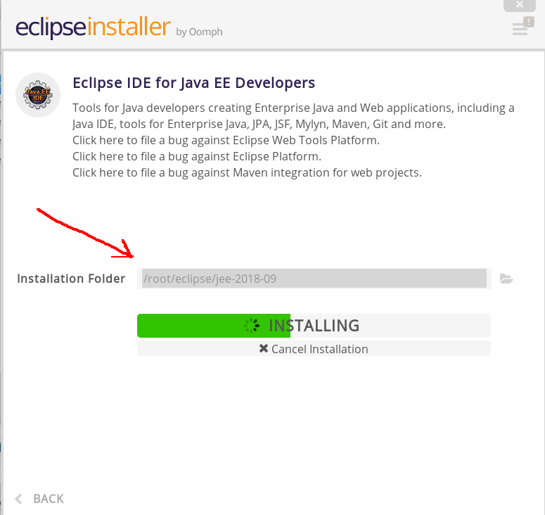 eclipse-install-directory